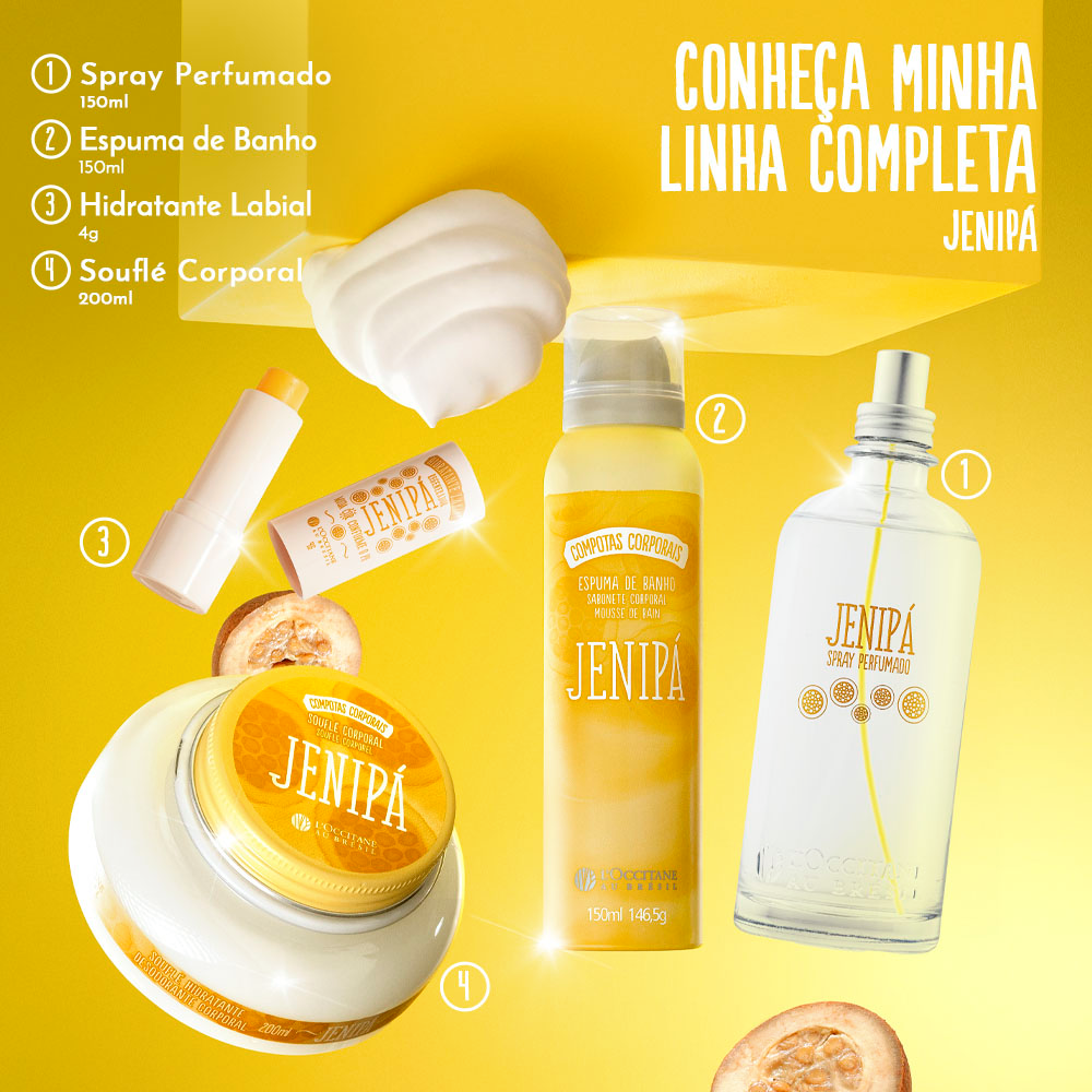 Espuma de Banho Sabonete Corporal Jenipá 150ml | L'Occitane au Brésil